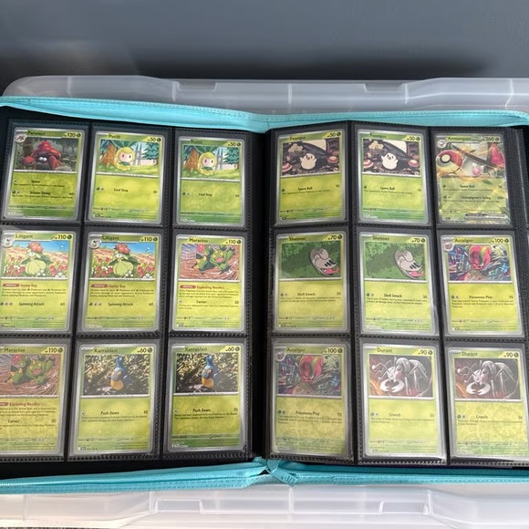 pokemon binder 1000 cards Premium Trading Card for PKM TCG MTG Cards,Holds 1000+ Cards,16 -Pocket Ringless Side Loading Binder with Zipper Trading Card Album Folder for TCG TopDeck 1000 Card Portfolio -